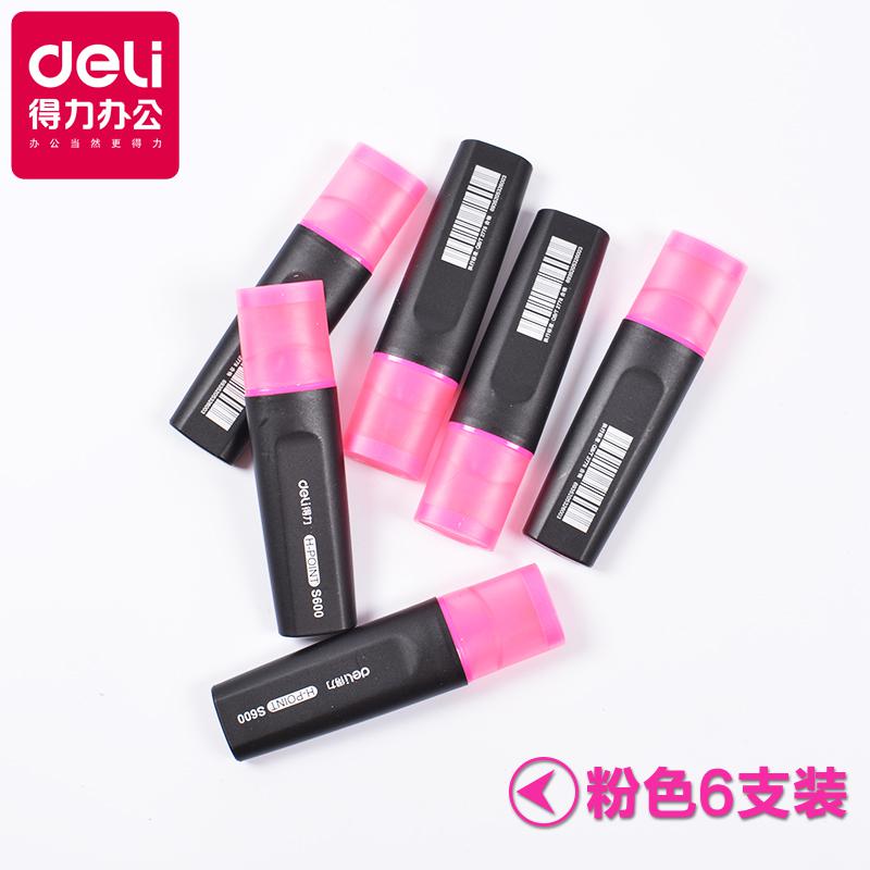 Stylo marqueur Fluorescent, surligneur de couleur, 6 couleurs, lot de 6 stylos: F