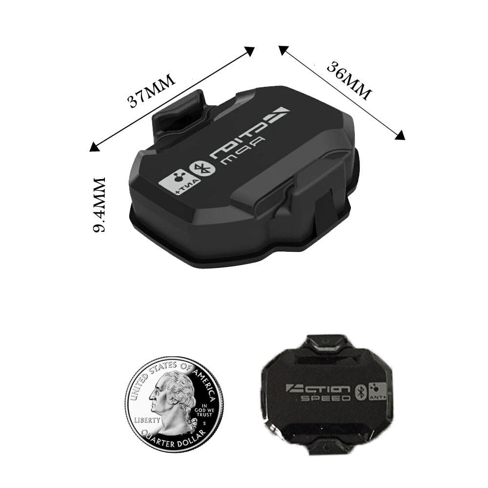 Velocímetro inalámbrico para bicicleta, sensor de cadencia con Bluetooth4.0/Ant+, electrónico, sensor dual de velocidad/cadencia, para el reloj GARMIN, para la aplicación Bryton