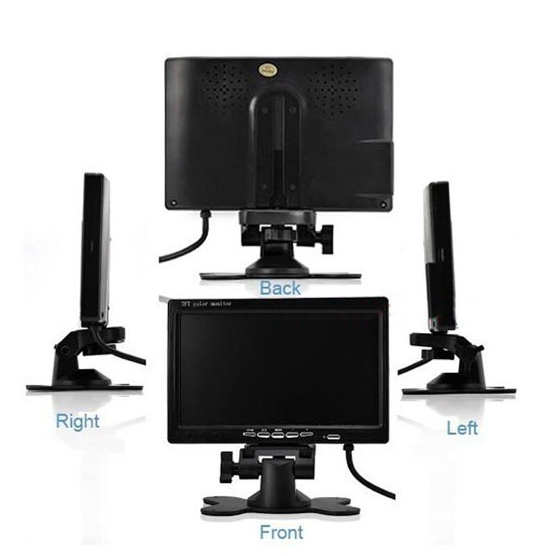 Hikity 7 Inch Tft Lcd-kleurenscherm Hd Monitor Car Rear View Monitor Achteruitkijkspiegel Voor Voertuig Backup Camera Parkeerhulp systeem