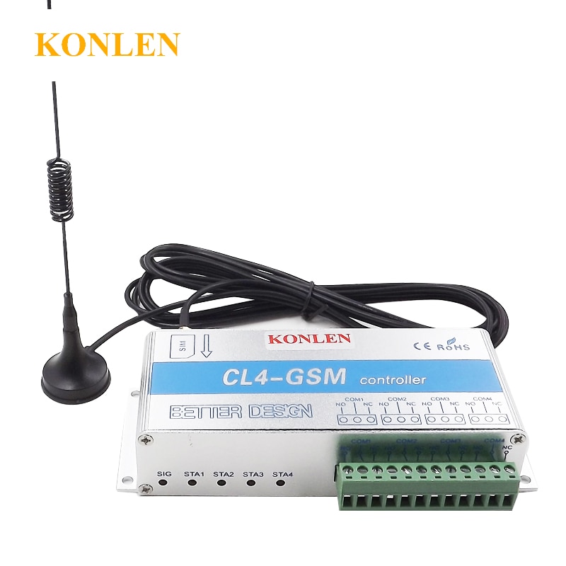 4G GSM-Poortopener 2-Kanaals APP Afstandsbediening - GSM Relaisschakelaar Deuropener