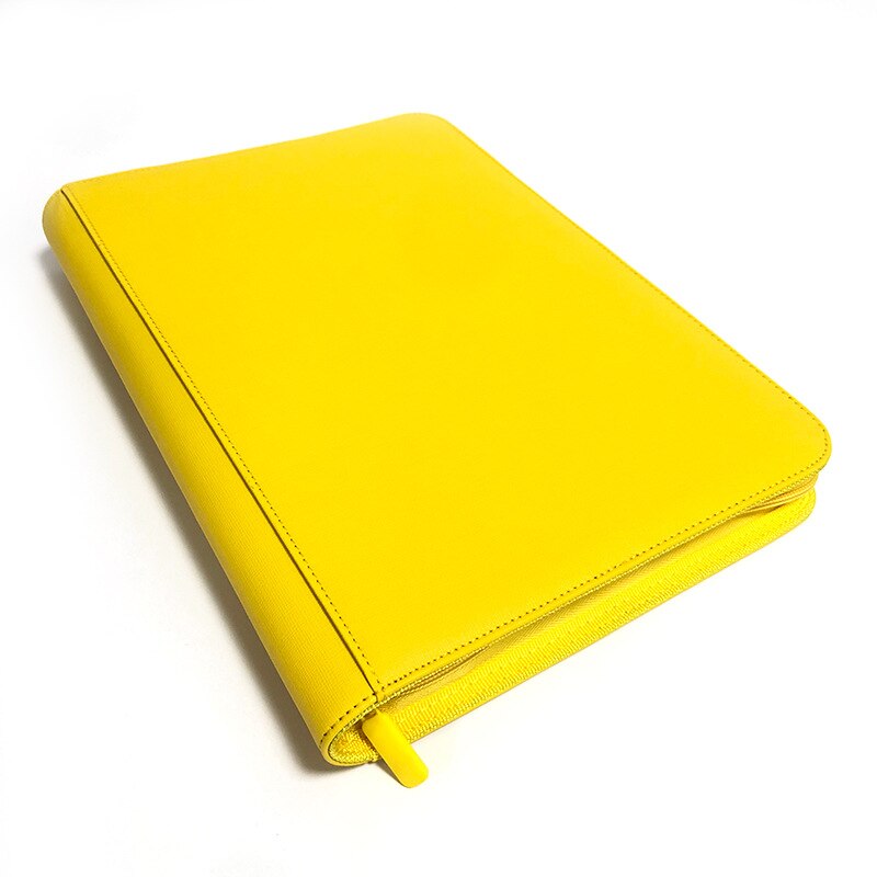 360 Pockets Card Binder Holder Carrying Case Sleeves Card Album Folder Fit for Baseball Trading Football Sports Card Side Loader: Yellow