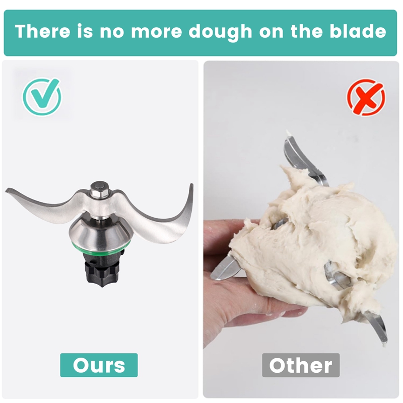 Deegmes voor Thermomix, vervangingsaccessoires voor mengmes Geschikt voor Thermomix TM6, TM5, TMF, deegmengmes