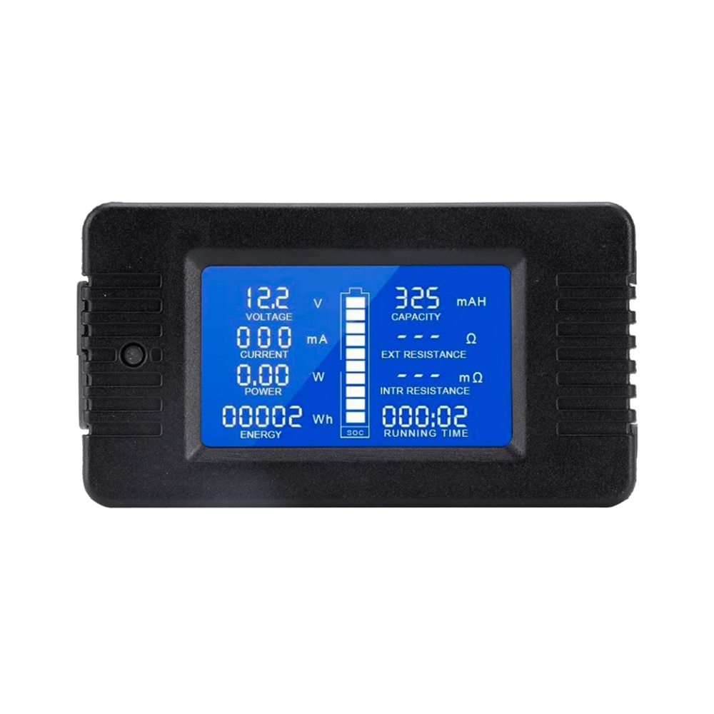 Digitale Multimeter Auto DC Voltmeter Ampèremeter Energiemeter – LCD Display Voor Auto/zonnepanelen, Meet Spanning, Stroom, Vermogen Tot 200V/300A Accu Spanningstester