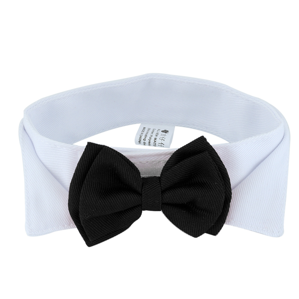 1PC Pet Puppy Honden Verstelbare Vlinderdas Kraag Stropdas Strik Bowtie Bruiloft Decoratie Accessoires Nieuw: Black