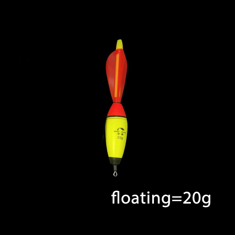 1PC Fishing Float EVA Luminous Foam Plastic Bobber Night Fishing Float Light Stick Striking Float Fea Ocean Rock Fishing 20-100g: Floating-20g