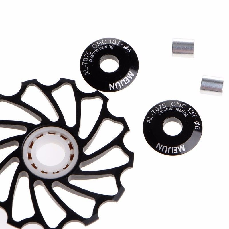 13t mtb keramische lagers wielpoelie racefiets fiets achterderailleurwiel 7/8/9/10 speed 4/5/6mm spindel as rollen