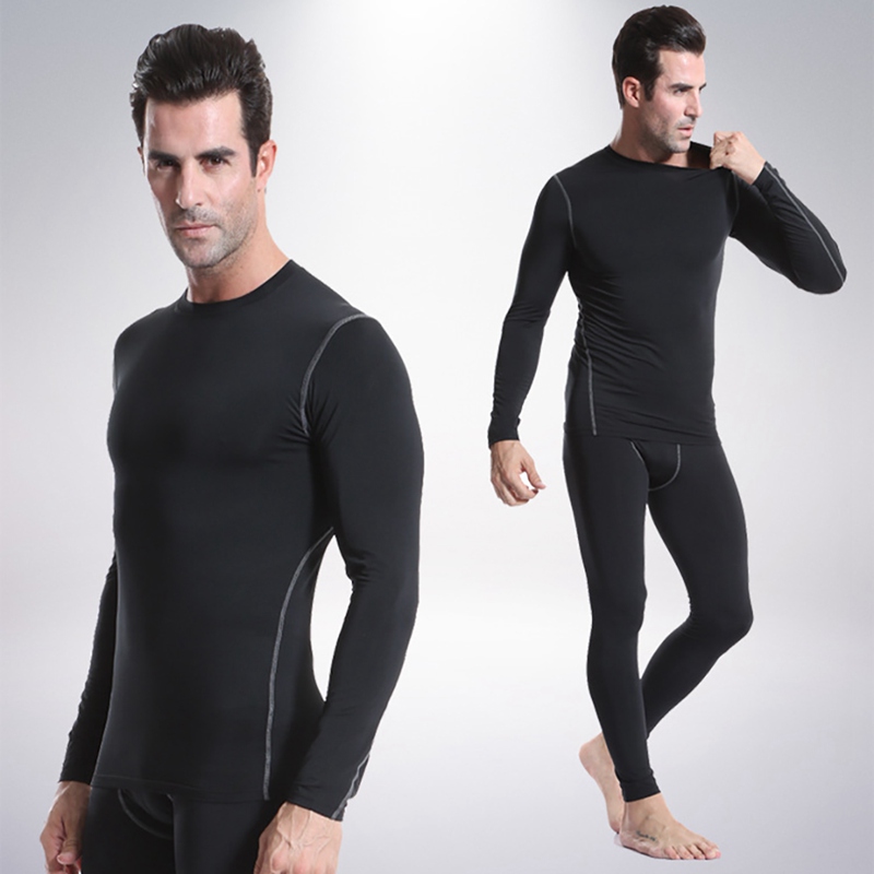 Men's Long Sleeve Running T-Shirt - Quick Dry UV Protection Fitness Top