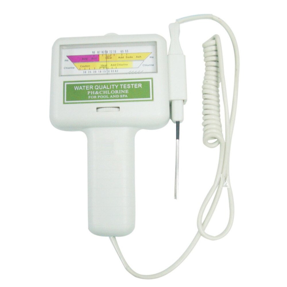 PH CL2 Chlorine Tester Digital Water Monitor Portable for Swimming Pool Spa Aquarium Hydroponics PH Meter Testing