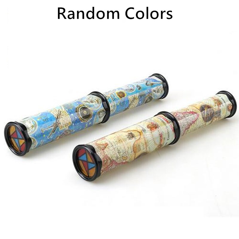 1 Pc Schaalbare Roterende Plastic Kaleidoscopes Uitgebreide Rotatie Verstelbare Fancy Gekleurde Wereld Kind Zintuigen Ontwikkeling Speelgoed: random color L