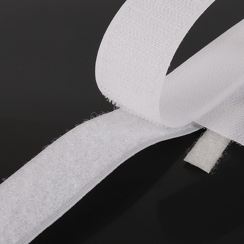 2 meters/partij 16mm/20mm/25mm/30mm/40mm breedte Wit kleur Haak en Lus Tape/Roll-Naaien Tape (Niet Lijm)
