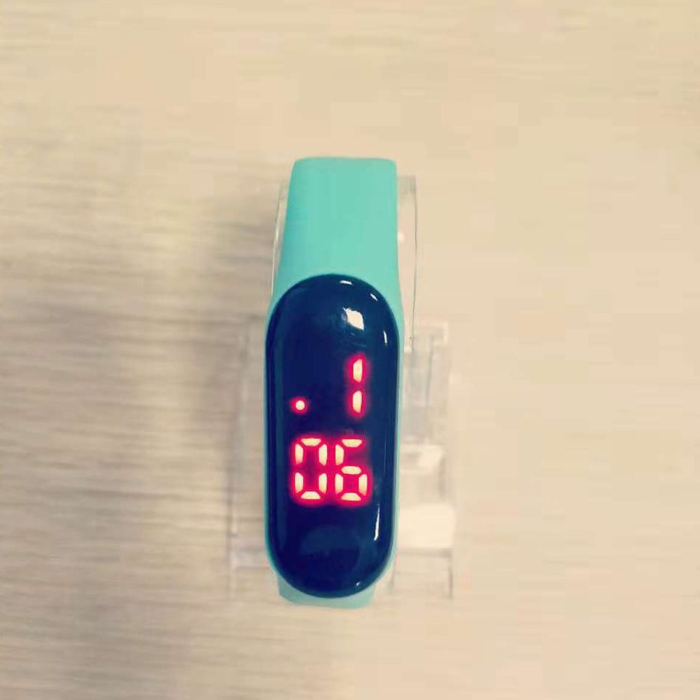 Led digitalt ur lys touch screen armbåndsur til børn elektronisk ur led afslappet sportsarmbånd til mænd og kvinder