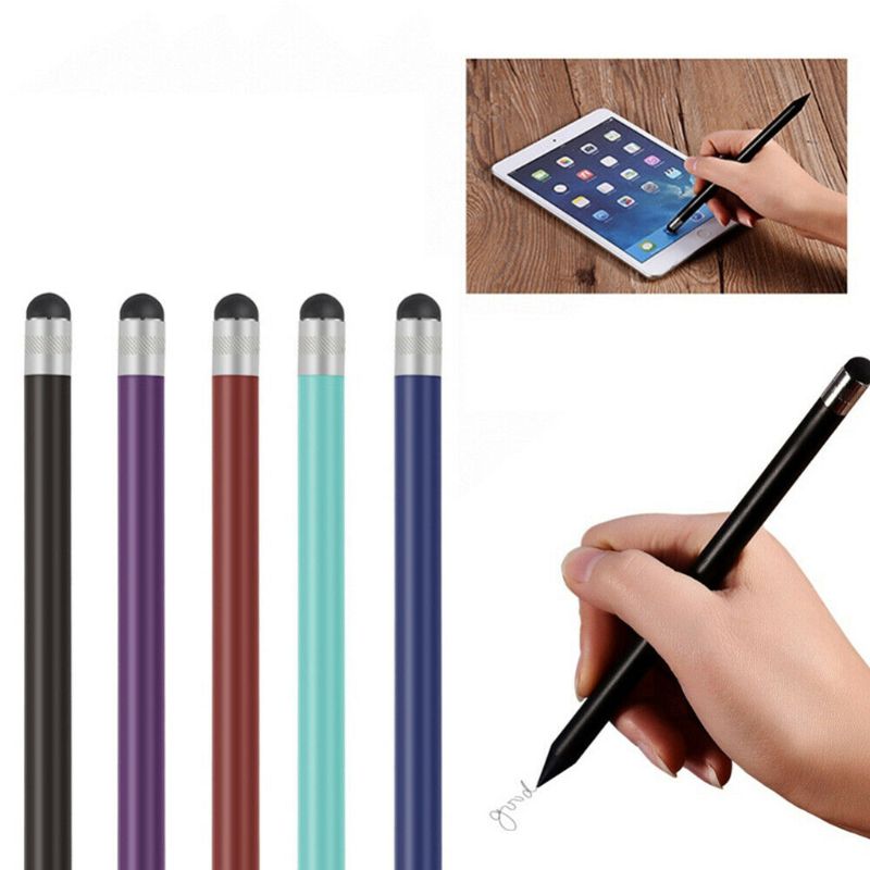 Retro Round Thin Tip Touch Screen Pen Capacitive Stylus Pen Replacement For iPad iPhone Mobile Phones Tablet Accessories