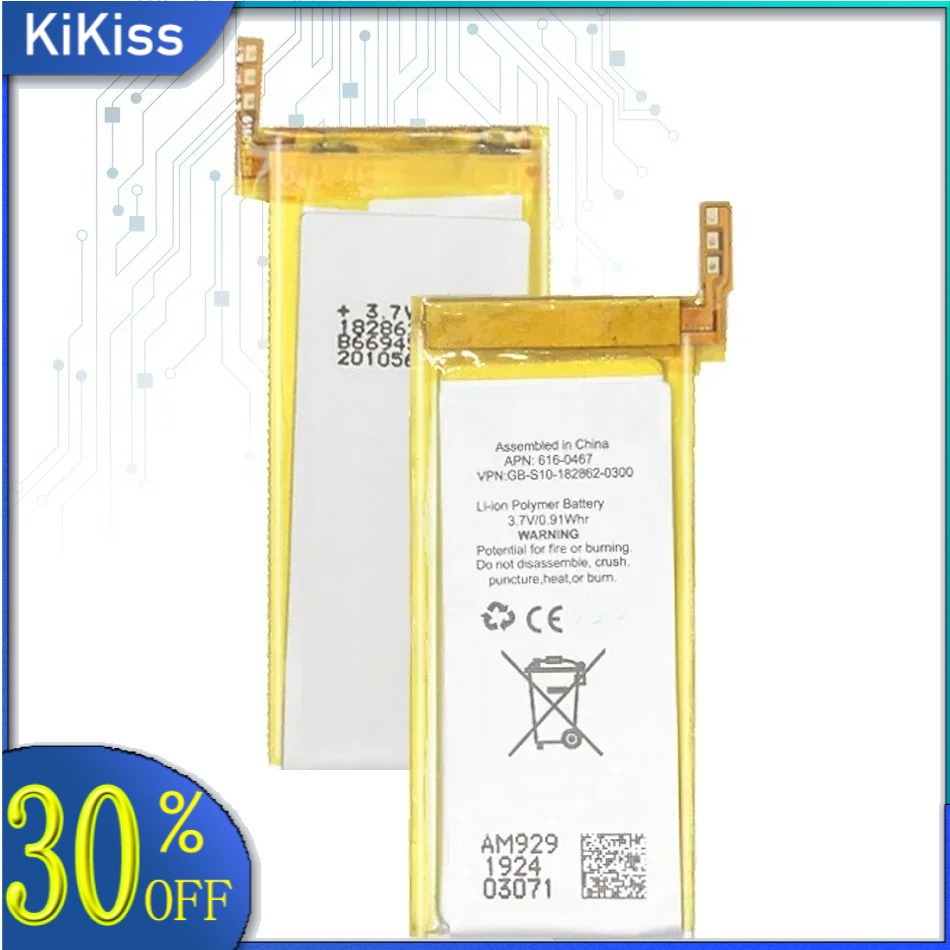 Battery For Apple iPod Nano 1 1st 2 2G 2nd 3 3rd 3th 3Gen 4 4th 5 5G 5th 6 6th 7 7th A1137 4GB 2GB 1GB 8GB 16GB MB903LL/A