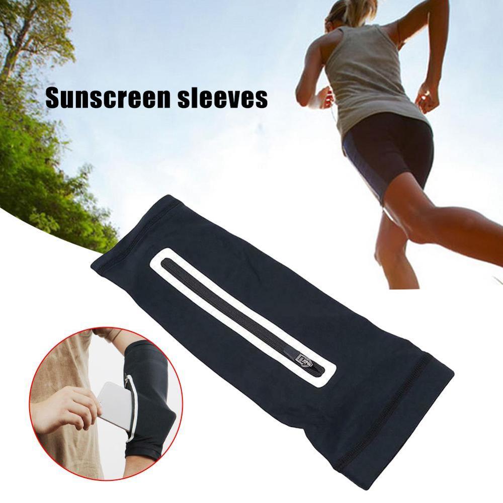 1pc unisex kort armvarmer til mobiltelefon stretch håndled kører solcreme ridetaske taske armbånd  v3 m 1