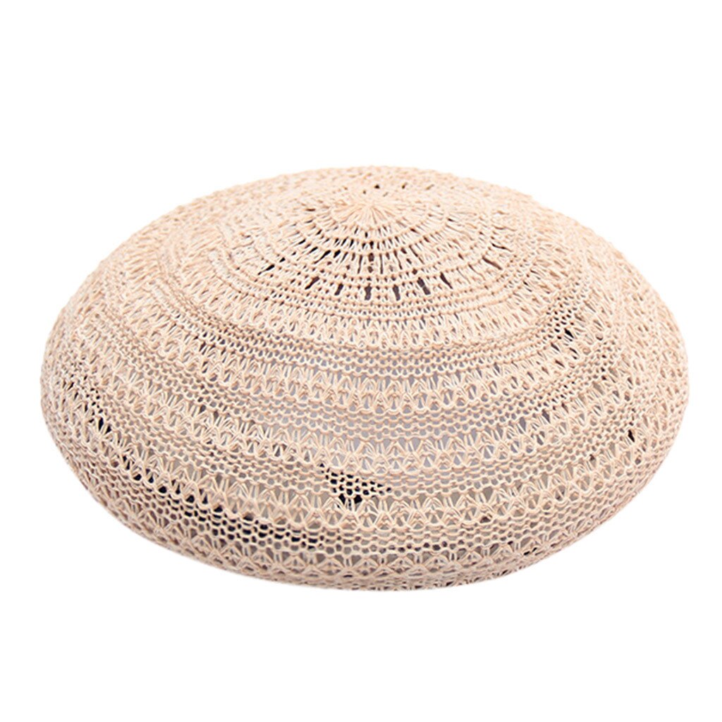 Lady Vrouwen Beret Beanie Klassieke Stijl Hollow Baret Hoed Britse Stijl Winter Zachte Effen Kleur Baret Hoeden: Pink 