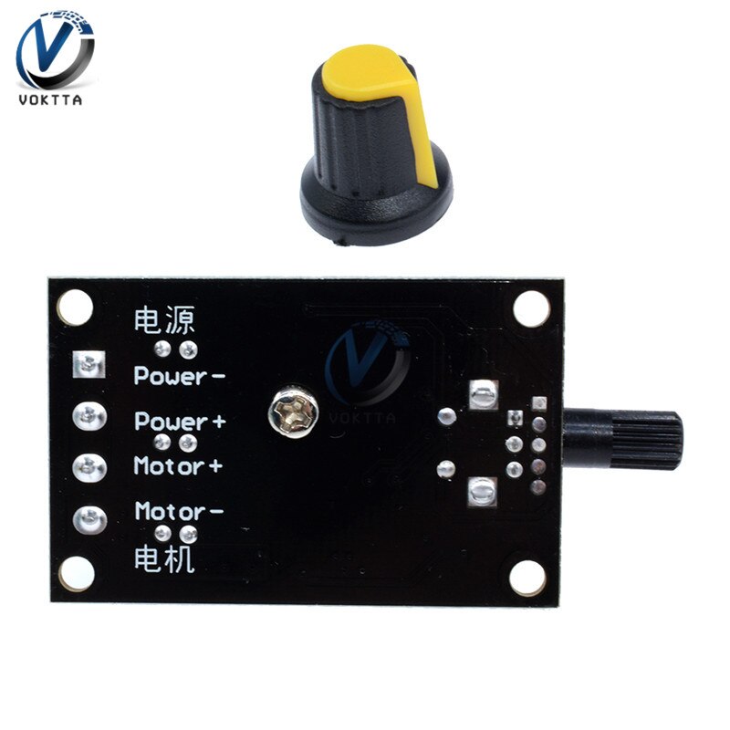 DC 6V 12V 24V 28VDC 3A 80W PWM Motor Speed Controller Regulator Adjustable Variable Speed Control With Potentiometer Switch