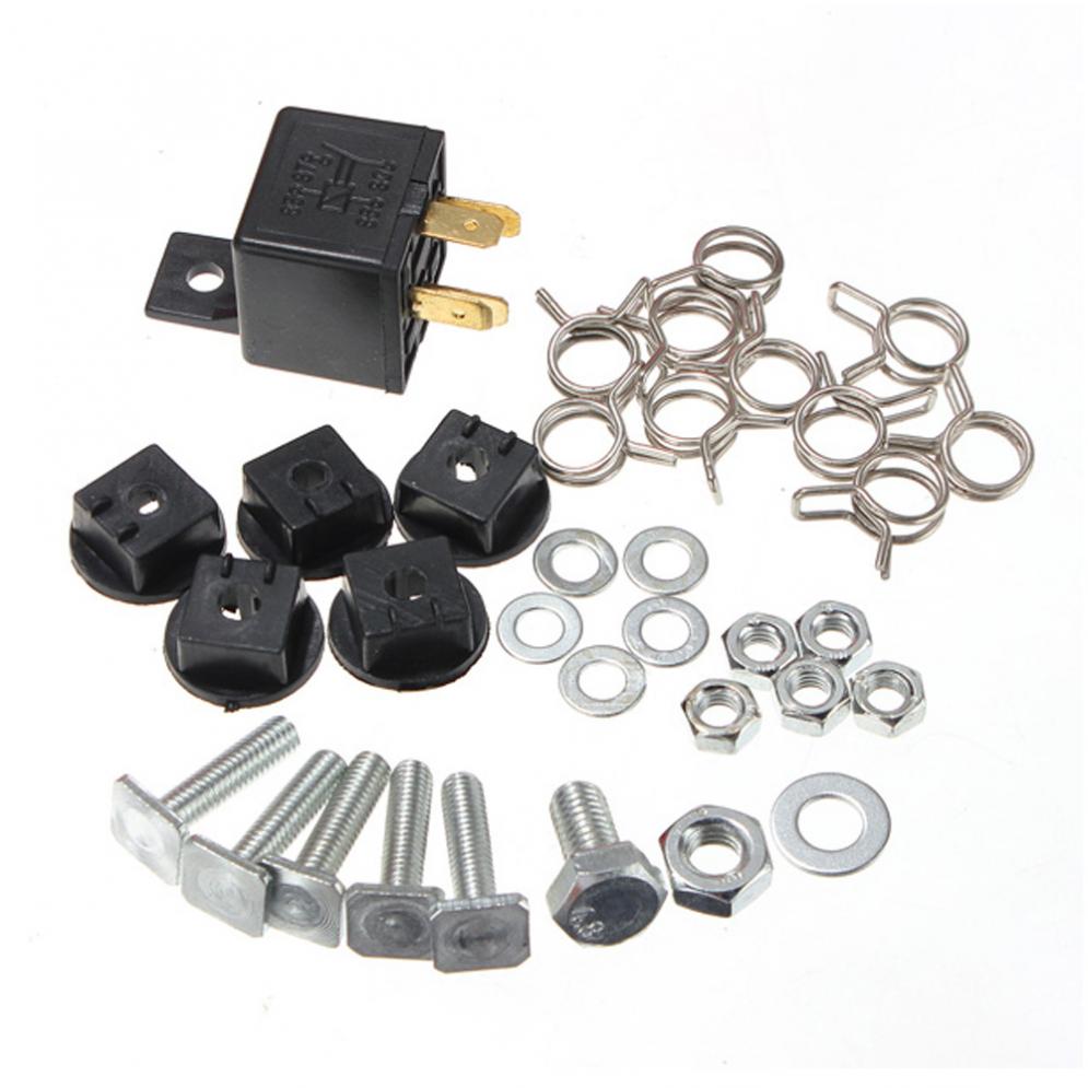 12v bil luft horn kompressor  + 5 stk 125db universal sort bil trompet musikalsk dixie bil hertug af hazzard