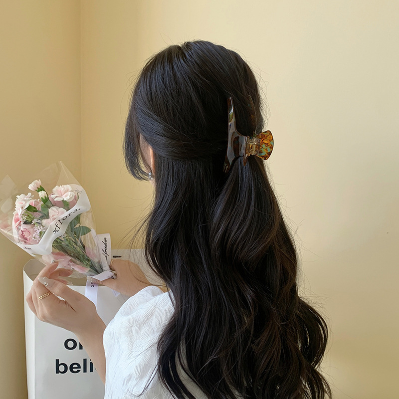Pinza para el pelo de acetato Muweordy, pinza para el pelo grande, pinza para el pelo de cangrejo a la francesa, pinzas para el cabello a la , accesorios para el cabello para mujeres y niñas