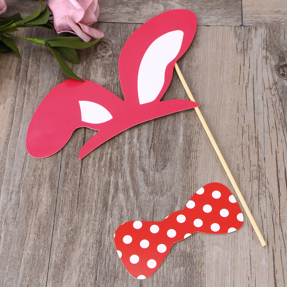 32pcs Wedding Photo Booth Props Photobooth Kits Dress Decoration Party Supplier Fun Accessories