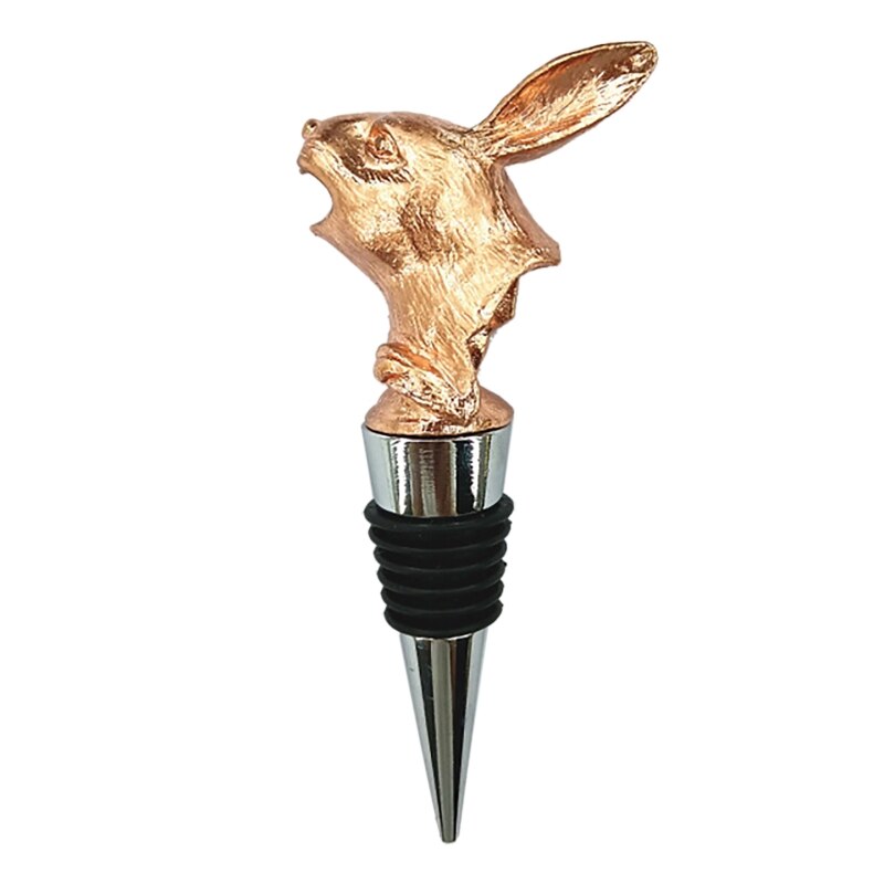 Pasen Cartoon Bunny Wijn Flessenstop Schenktuit Leuke Konijn Zinklegering Bar Tool Voor Huis Keuken Bruiloft Champagne Drank: RG-2