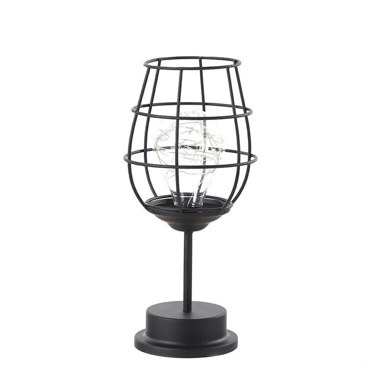 Art led bordlampe læselampe natlys soveværelse sengelampe skrivebordsbelysning stue retro klassisk jern boligindretning: 3