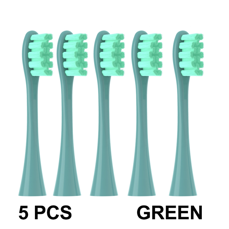 Cabezales de repuesto para cepillo de dientes eléctrico sónico Oclean X PRO Elite/Flow/F1/One/X/All Series DuPont, cerdas suaves azules y verdes