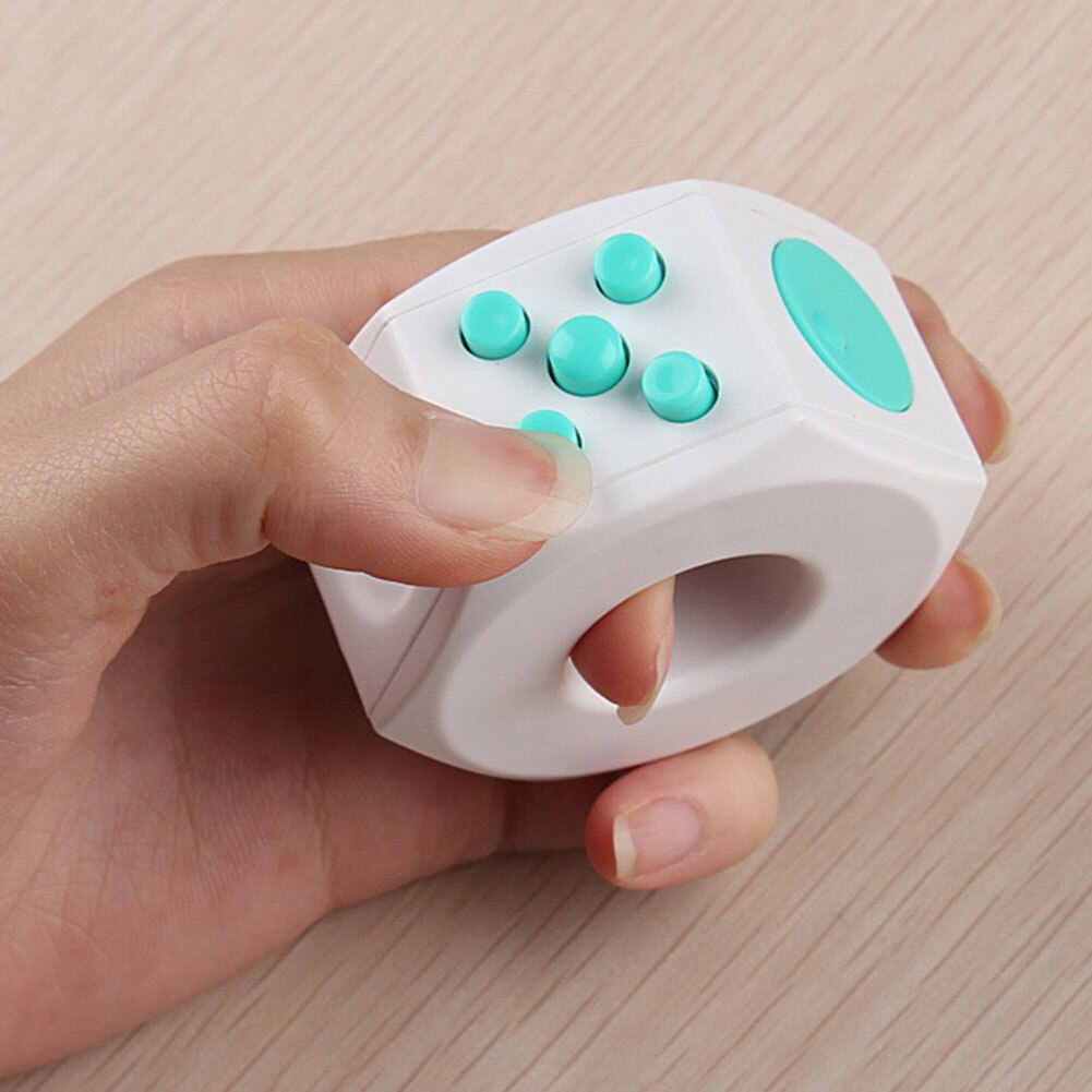 Plastic Vent Fidget Speelgoed Verveling Vinger Speelgoed Kantoor Stress Handen Kids 6 Kanten Anti Stress Cube Spinner Creativetoys