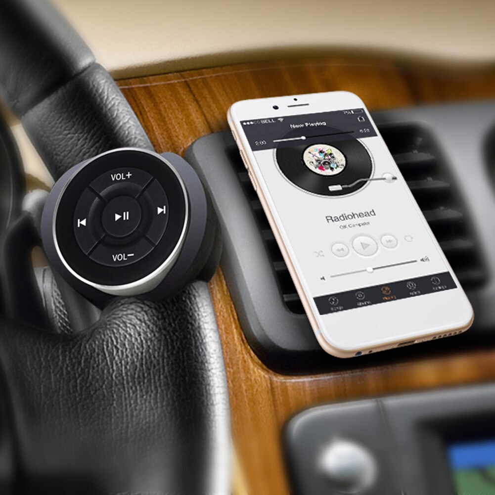 Drahtlose Bluetooth Fernbedienung Auto Lenkrad Motorrad Fahrrad Lenker Medien Geschmack für iPad für IOS Android Clever Telefon
