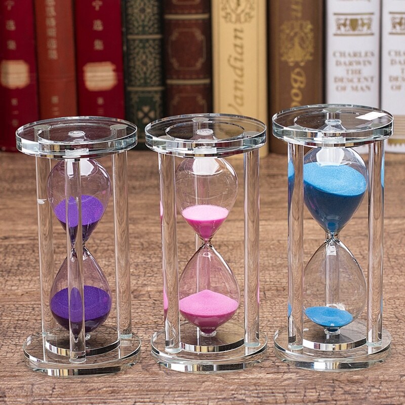 30 Minutes Hourglass Sand Timer For Kitchen School Modern Crystal Hour Glass Sandglass Sand Clock Tea Timers Home Decoration: SHALOU1-ZI