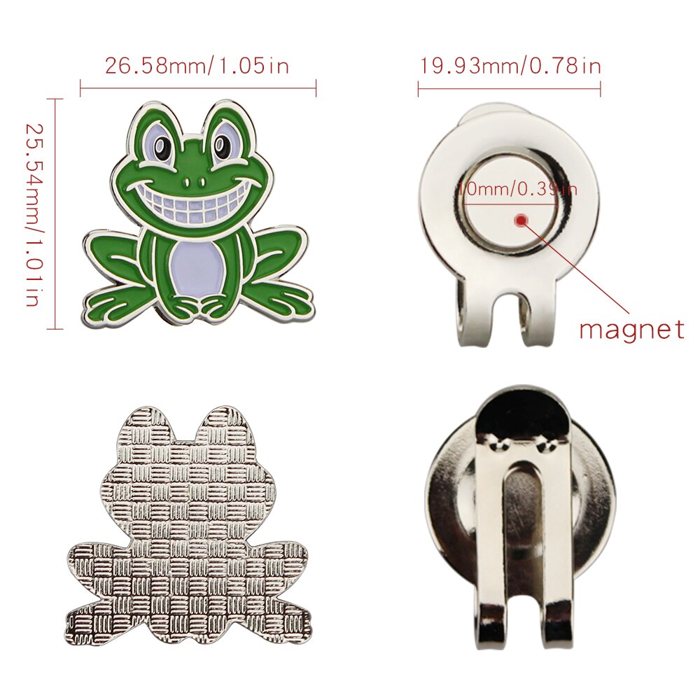 1pcs Golf Ball Maker With Golf Hat Clip Magnetic Alloy Marker Golf Accessories Animal style 24 Kinds For Choic