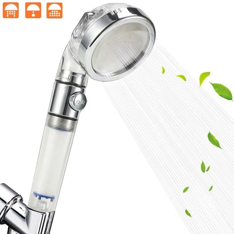 Bath PP Pure Cotton Water Filter Water Purifier Shower Head Stop Button Bidet High Pressure Water Saving Hand Sprayer Shower Set