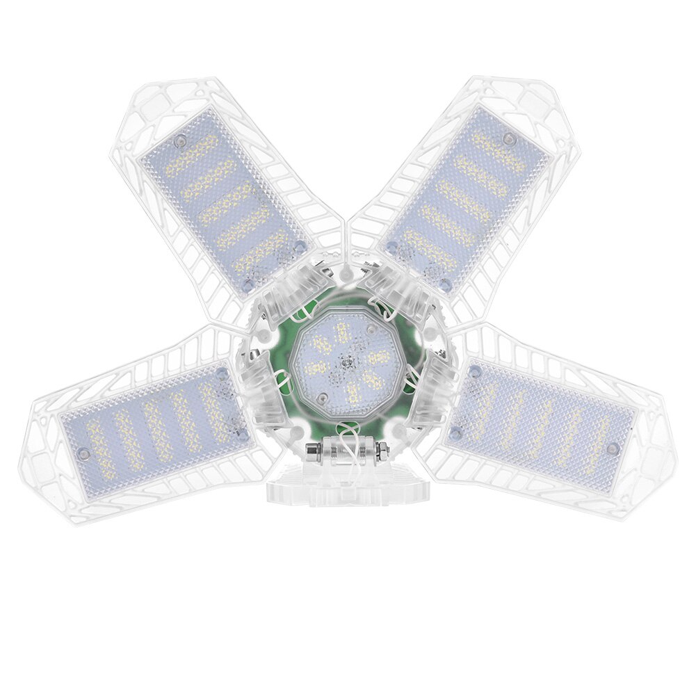 100w LED Garage Light E26 Deformation Ceiling Light 5 Leaf Adjustable Angle Industrial Lamp For Workshop Warehouse 85-265V