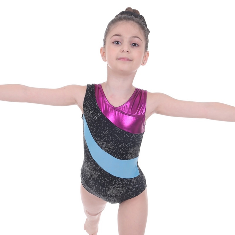 Girls Ballet Gymnastics Leotards One-Piece Practice Outfit 3-14 Years Sleeveless Ballet Tutu Dance Wear Clothes