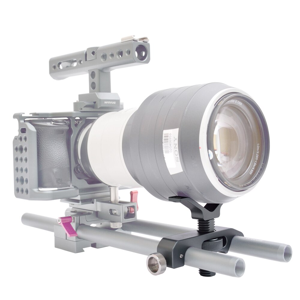 15mm Y-förmigen Lange Objektiv Unterstützung Halterung Höhe Einstellbar Fotografie Stange Montieren Adapter Kompatibel für TITAL