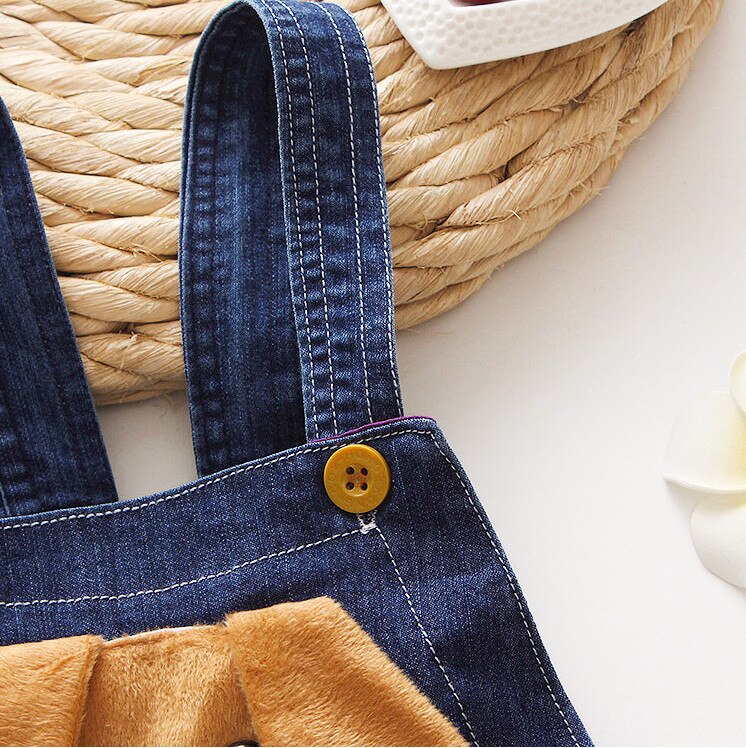 Kleinkind Baby Jungen Mädchen Overalls, Leichte Nette Cartoon Hund Sleeveless Denim Overall
