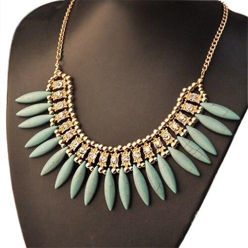 Vrouwen Mode Fringe Retro Mooie Occident Stijl Crystal Prachtige Kwastje Ketting 01CA
