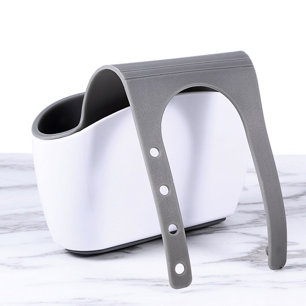 Keuken Badkamer Opknoping Mand Opslag Dikkere Dubbele Wastafel Pouch Afvoer Spons Houder Gadget Organizer Rekken (Wit)