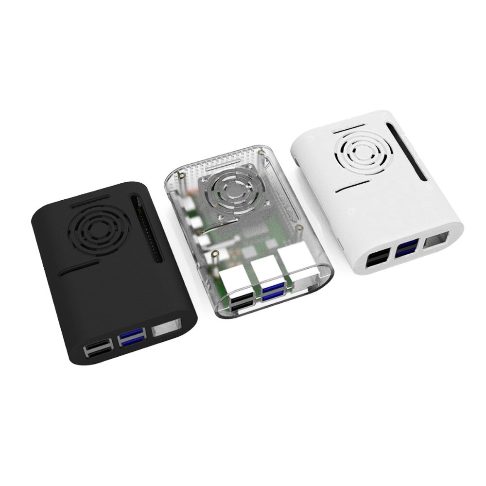 Raspberry Pi 4 Fall, Kunststoff schutzhülle Schwarz Weiß Transparent Fall für raspberry pi 4B