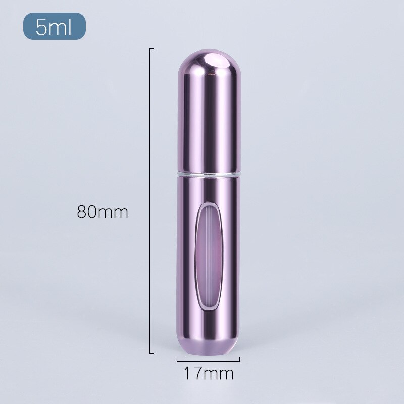 5ml Parfüm Zerstäuber Tragbare Flüssigkeit Container Für Kosmetik Mini Aluminium Spray Alcochol Leere Flasche Nachfüllbar Für Reisen: Bright pink