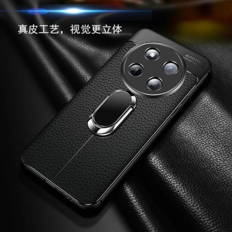 Coque magnétique pour Honor X9C Magic 7 Lite 5G, coque de protection en silicone PU, antichoc, pare-chocs, bague de support, couverture arrière, luxe