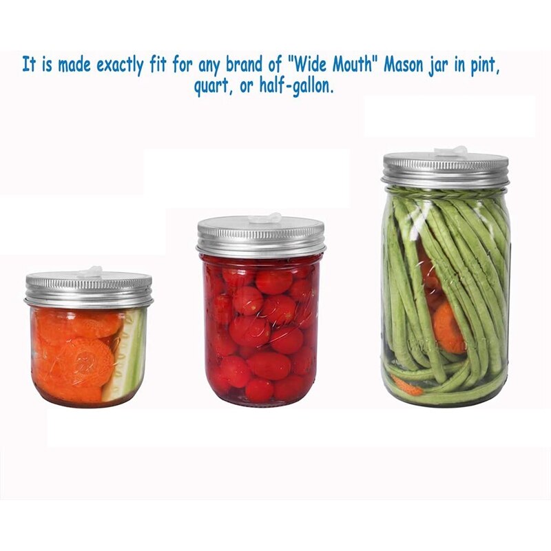 Fermentation Lid,Airlocks for Fermenting for Wide Mouth Mason Jar Fermenting Lids for Making Sauerkraut,Pickle Sauce