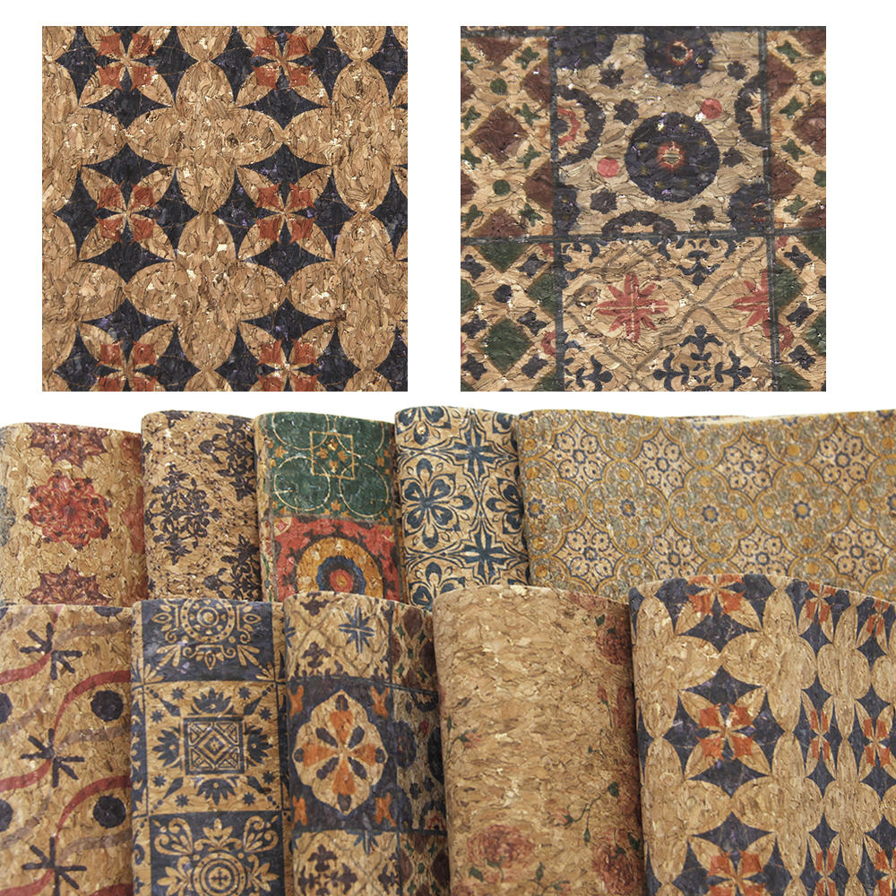 Jahrgang Weichen Kork Stoff Für Bekleidungs Handtasche Synthetische Leder DIY NäHenne Materialien, 1Yc6711