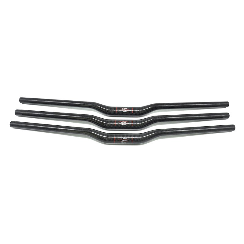 Geen Handelsmerk Carbon Stuur Mountainbike Fiets Stuur Carbon Stuur Mtb 3K 31.8*600 760Mm Swallow-vormige Stuur