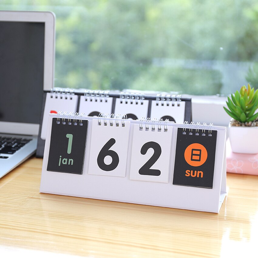 365 Days Countdown Calendar with Months, Date, Week Coil Binding Table Calendar Reminder for Examination Wedding Vacation