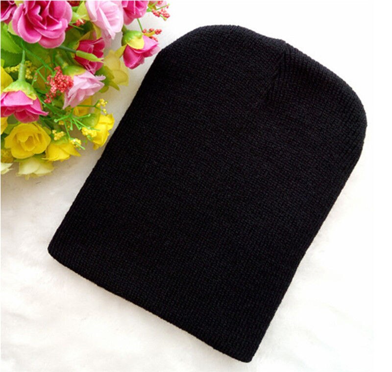 Märke baby hattar mössor vinter varm flicka pojke småbarn spädbarn barn barn söt mössa keps unisex solid stickad mössa