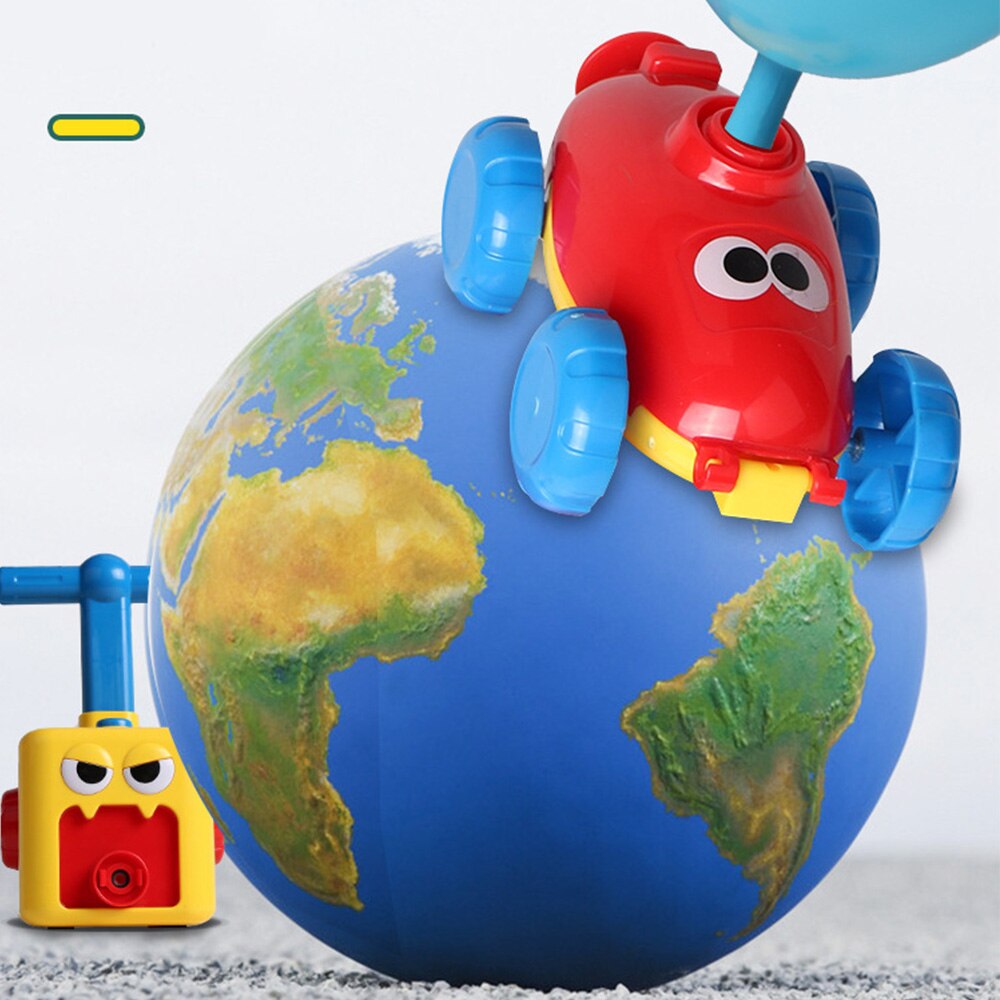 Voiture inertielle puissance ballon jouet pour enfants Forces aérodynamiques ballons gonflables jouet enfants voiture jouets