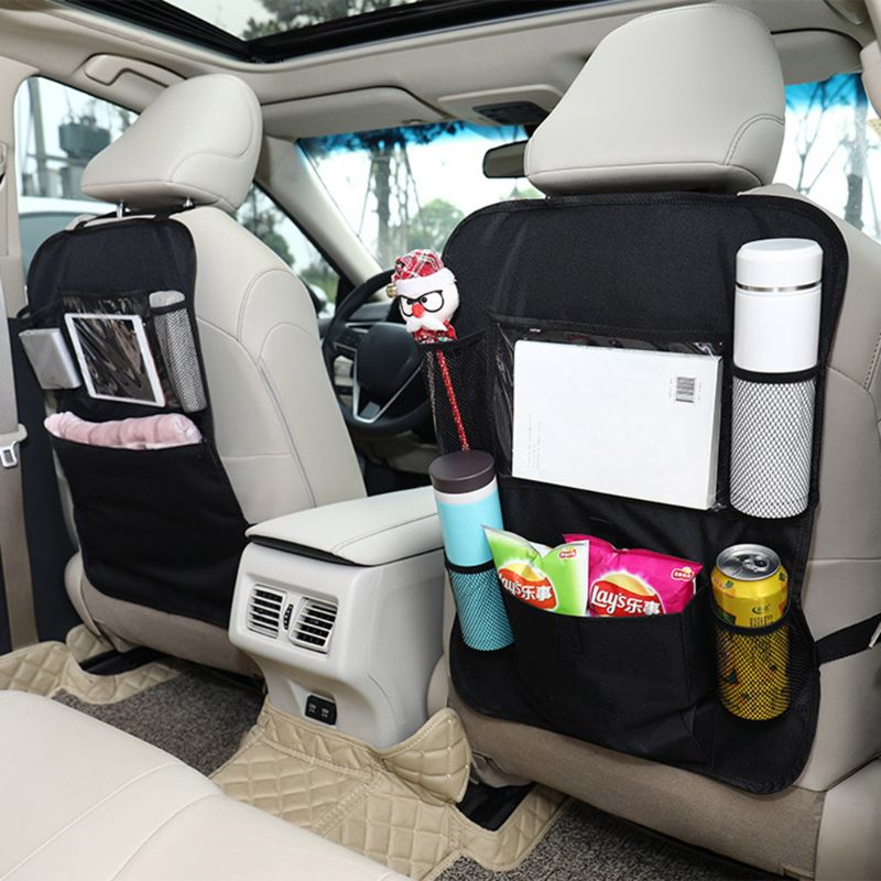 Auto Back Seat Organizer Voorstoel Opslag Kids Pocket Bag Auto Reizen Kick Mat