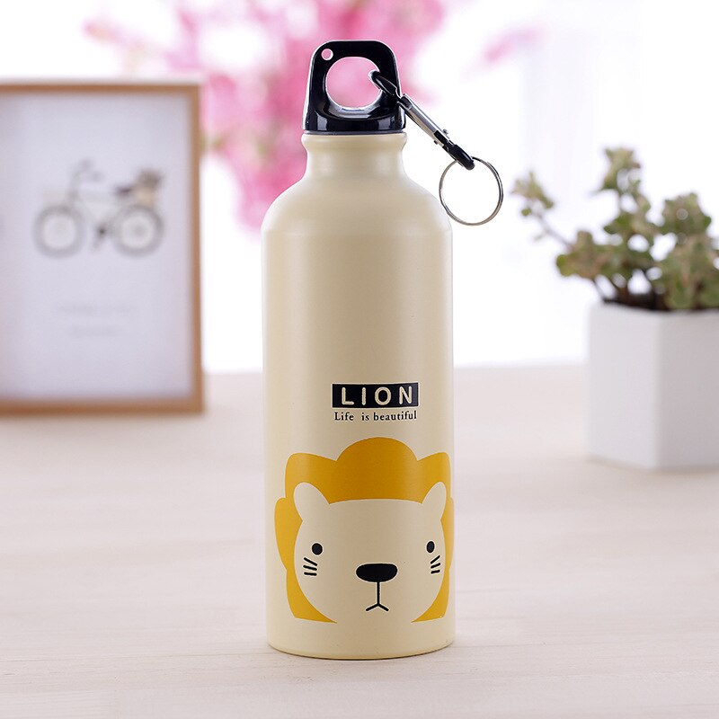 Draagbare Cartoon Outdoor Sport Water Bottle Fietsen Camping Wandelen School Leuke Animal Kids Fles Water Fles Drank Ketel