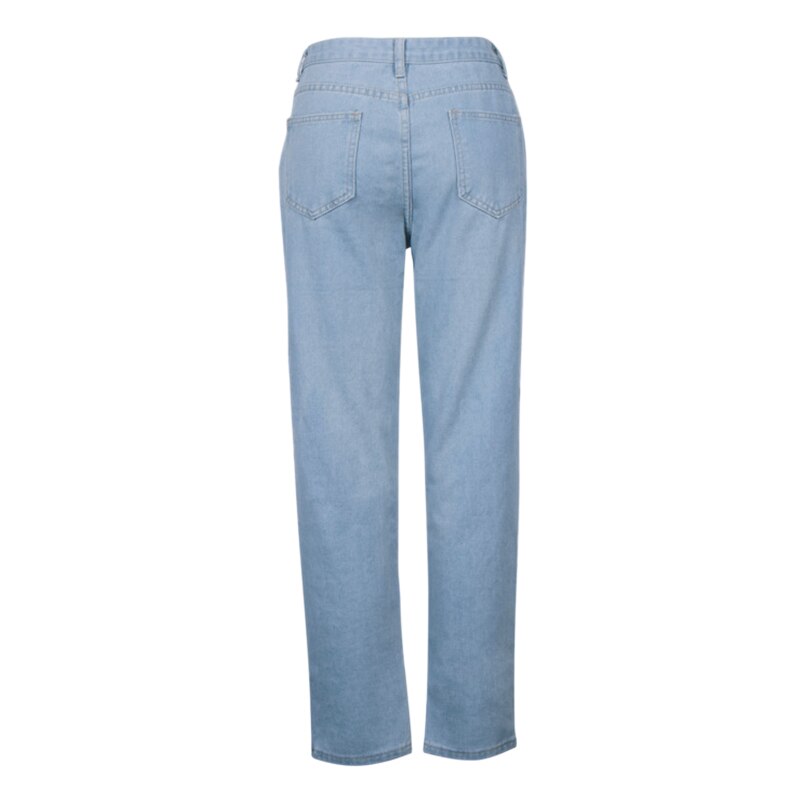 Vicabo casual losse dames jeans dames gescheurde gaten casual jeans broek vrouwen