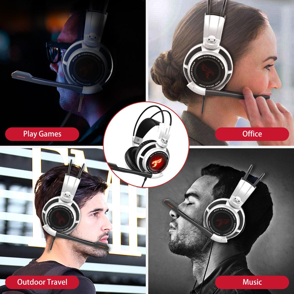 Somic G941 Gamer Earphones USB 7.1 Virtual Surround Sound Gaming Headset Headphones with Microphone Stereo Bass Vibration for PC